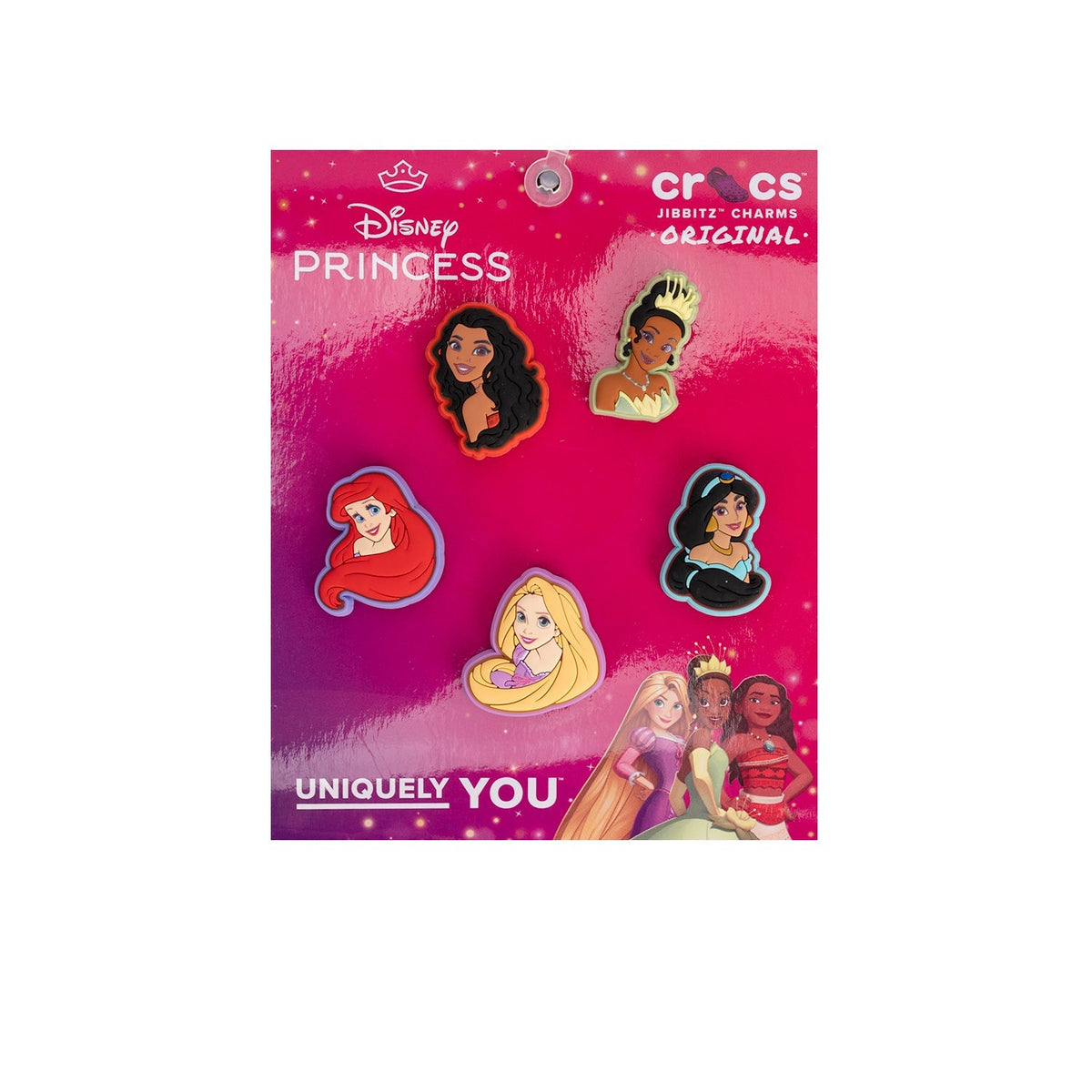 Crocs Disney Princess Multi 5-Pack Jibbitz Charms - Multi Color