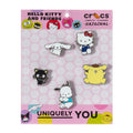 Crocs Hello Kitty Friends Enamel 5-Pack Jibbitz Charms - Multi Color