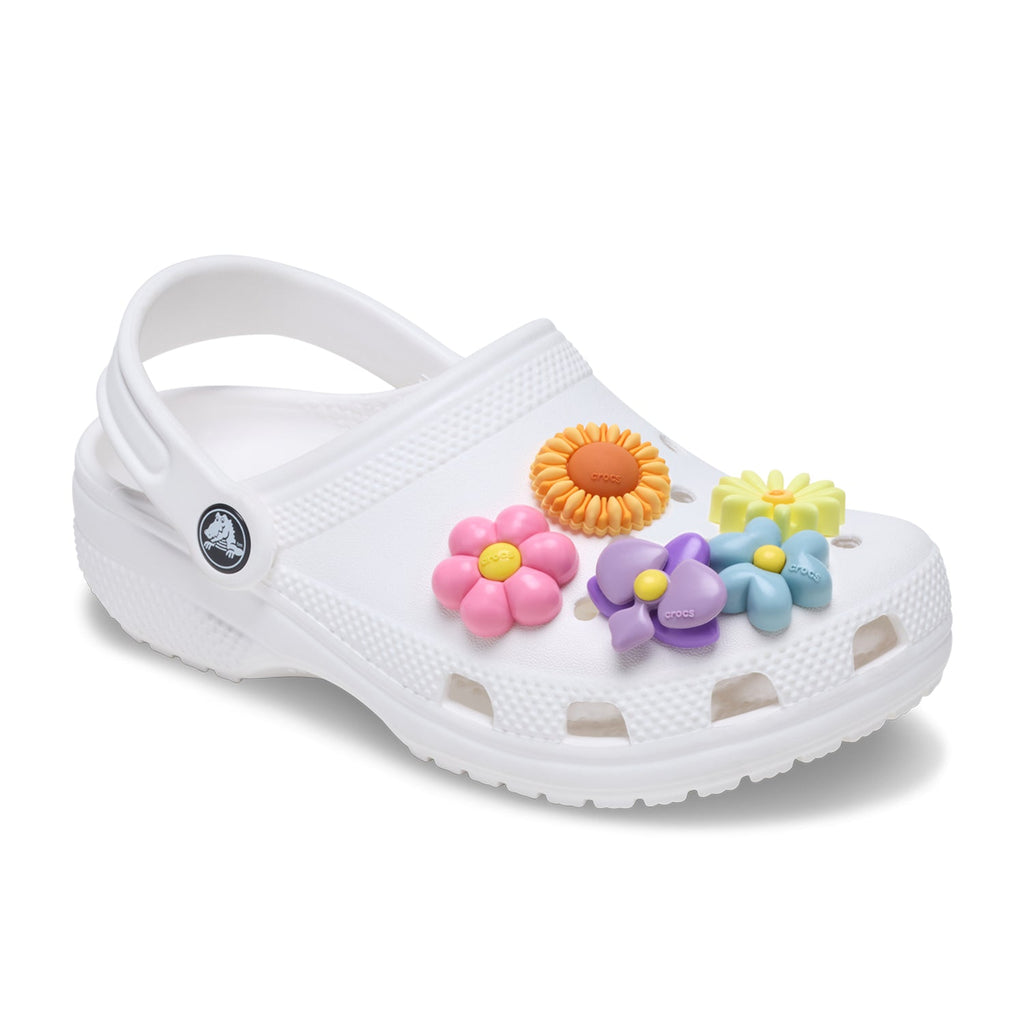Crocs Puffy Flowers 5-Pack Jibbitz Charms - Multi Color