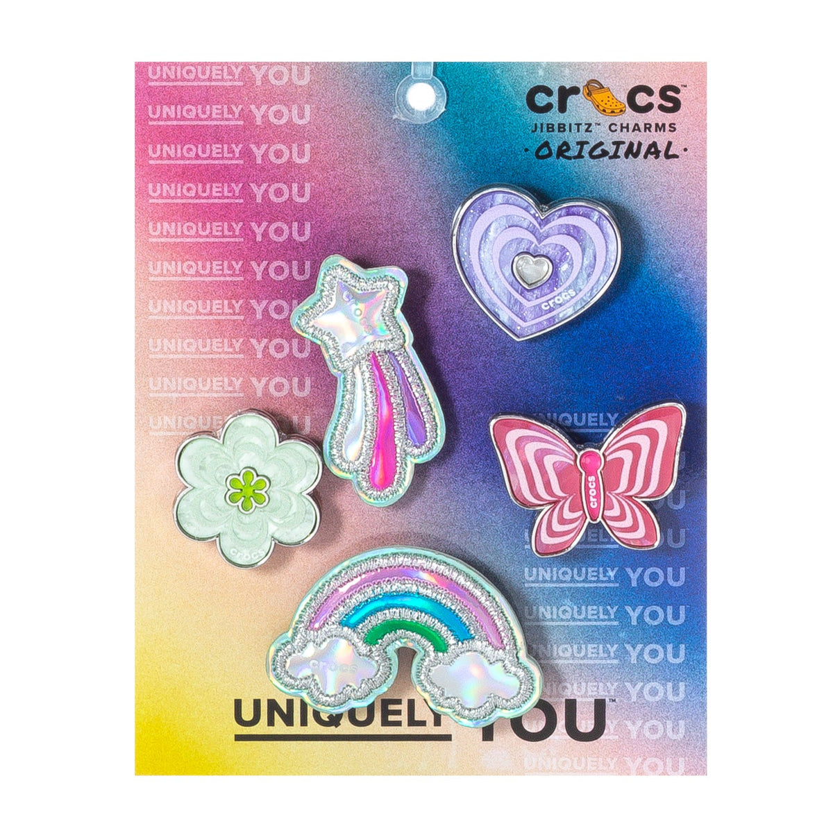 Crocs Funky Girly Icons 5-Pack Jibbitz Charms - Multi Color
