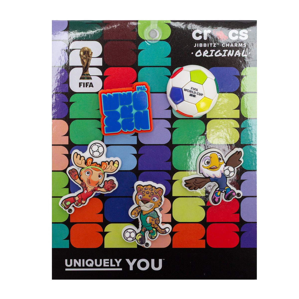 Crocs FIFA 26 5-Pack Jibbitz Charms - Multi Color