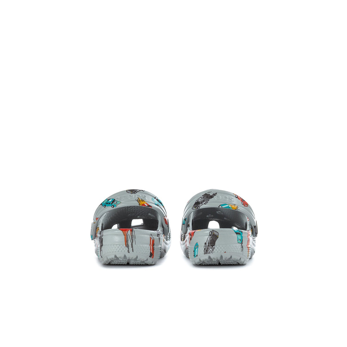 Crocs Toddler Race Car Classic Clog - Grey / Multi