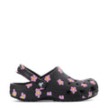 Crocs Kids' Floral Classic Clog - Black / Pink